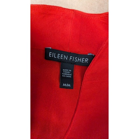 Eileen Fisher Silk Lagenlook Minimalistic Boxy Tunic Top Medium - Picture 9 of 12